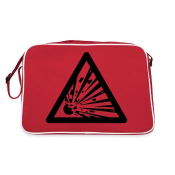 Hazard Symbol - Explosives - Retro Bag - red/white - Back
