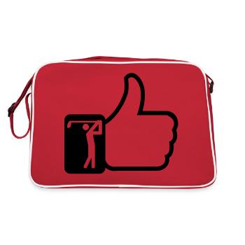 Like golf - Sac Retro - rouge/blanc - Dos