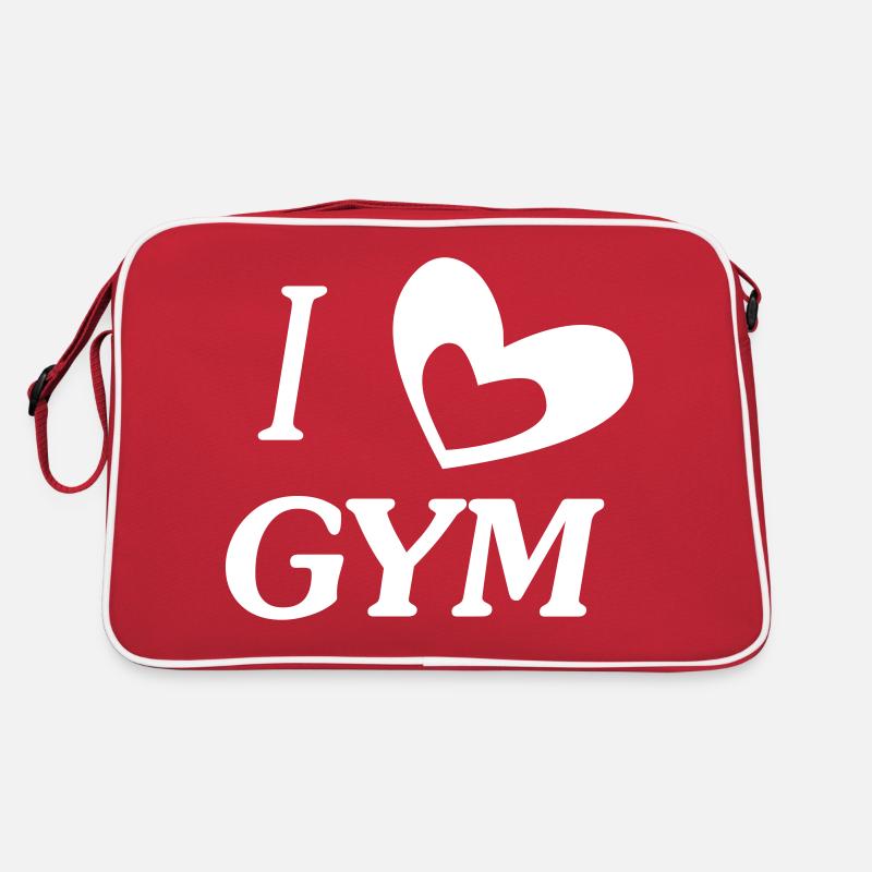 i love gym - Retro Bag - red/white
