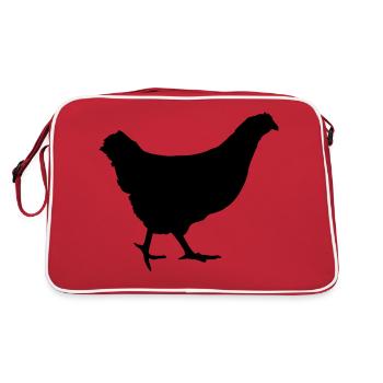 En cours d'exécution poule poulet - Sac Retro - rouge/blanc - Dos