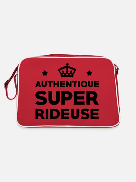 Rider / Ride / Rideuse / Sport Extrême - Sac Retro - rouge/blanc - Dos