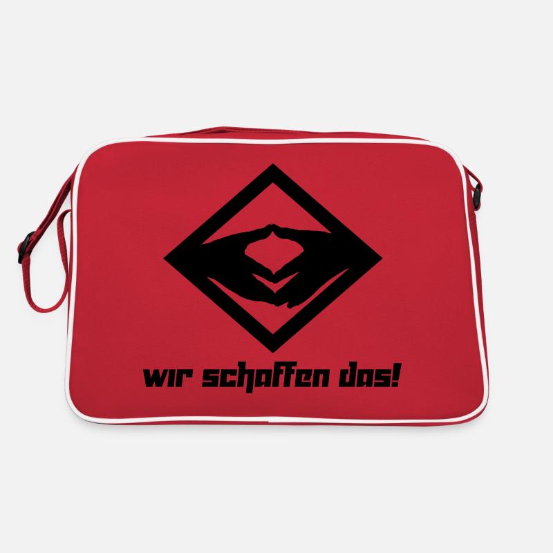 Wir schaffen das! (Vektor) Retro Tasche