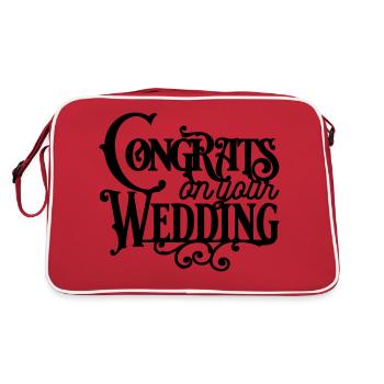 Congrats on your wedding - Sac Retro - rouge/blanc - Dos