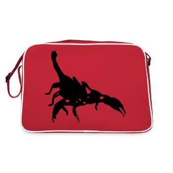 Scorpio Scorpio poisonous Spiny Arachnid Animal - Retro Bag - red/white - Back
