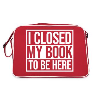 I closed my book - Retro Bag - red/white - Back