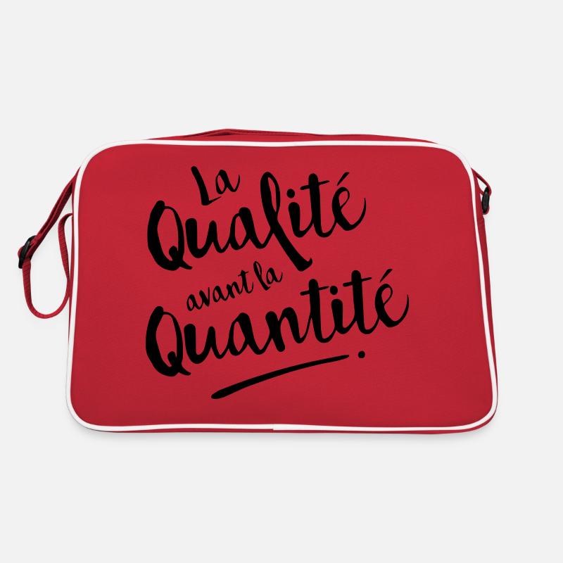 QUALITY OVER QUANTITY Retro Bag