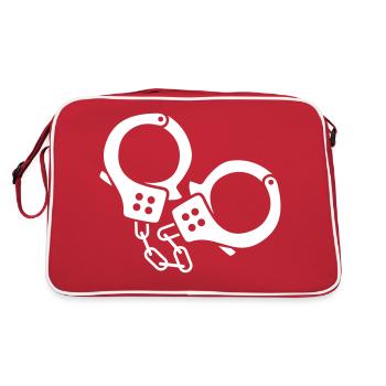 handcuffs - Retro Bag - red/white - Back