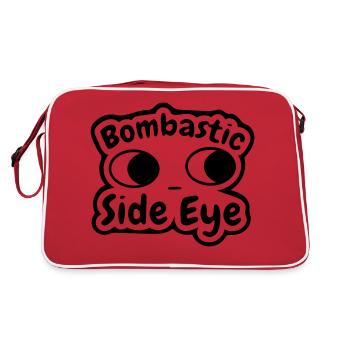 bombastic side eye - Retro Bag - red/white - Back