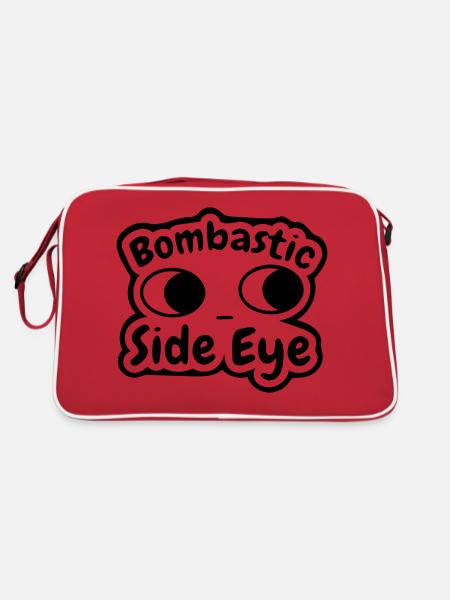 bombastic side eye - Retro Bag - red/white - Back