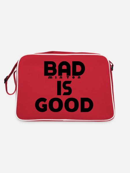 badminton is good - Sac Retro - rouge/blanc - Dos
