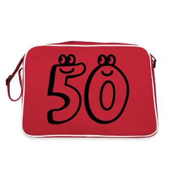 50 - Cinquante - Line - Sac Retro - rouge/blanc - Dos