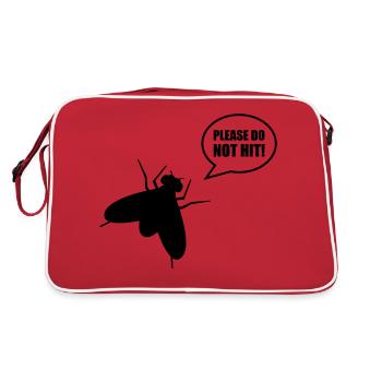 lease_do_not_hit__f1 - Retro Bag - red/white - Back