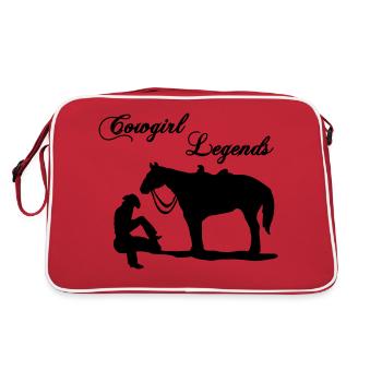 Legends - Retro Tasche - Rot/Weiß - Hinten