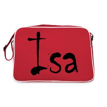 Isa - Sac Retro - rouge/blanc - Dos