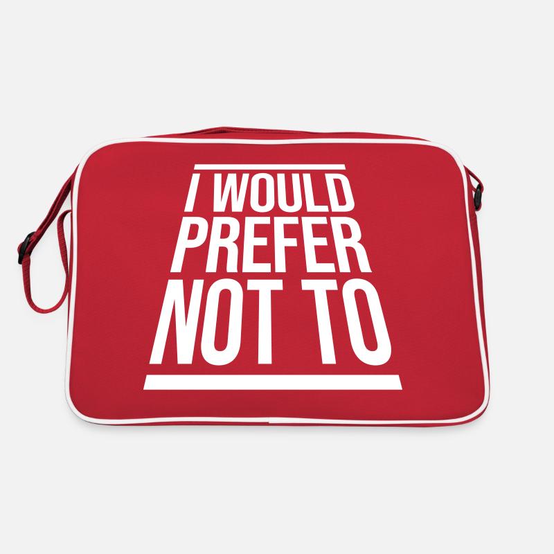 I prefer not to Retro Tasche