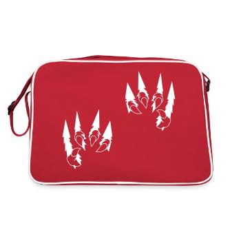 Griffes d’animaux - Sac Retro - rouge/blanc - Dos