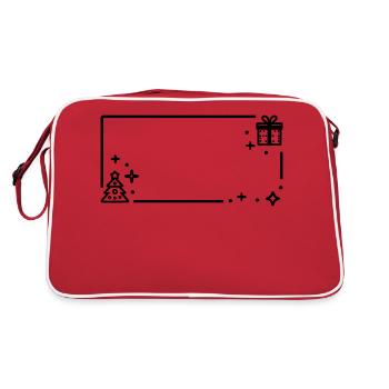 Décor de Noël - Sac Retro - rouge/blanc - Dos