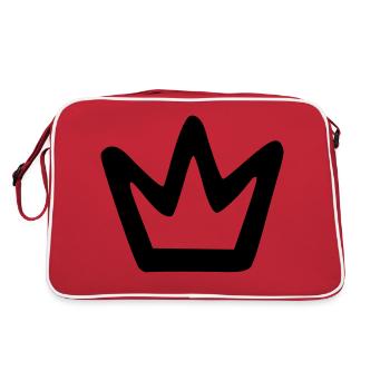 Couronne simple - Sac Retro - rouge/blanc - Dos