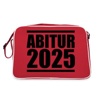 Abitur 2025 - Sac Retro - rouge/blanc - Dos