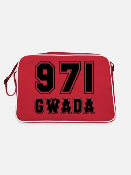 Gwada 971 - Retro Bag - red/white - Back