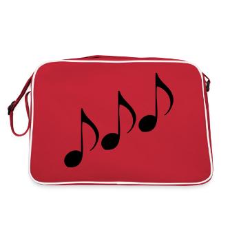 Note de Musique - Sac Retro - rouge/blanc - Dos