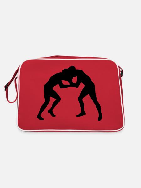 wrestling sport - Retro Bag - red/white - Back