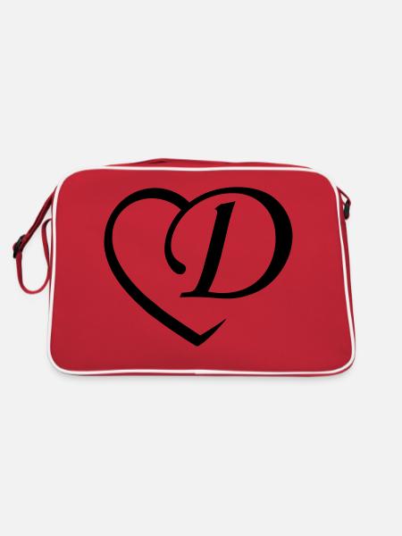Love Letter D - Sac Retro - rouge/blanc - Dos