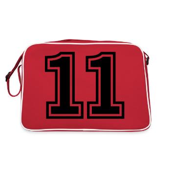 number_elf - Retro Bag - red/white - Back