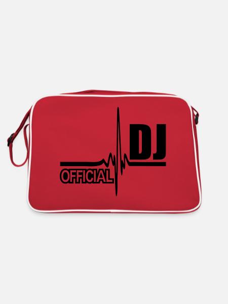 dj officiel - Sac Retro - rouge/blanc - Dos