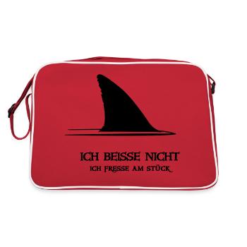 ~ I BITE NOT ~ - Retro Bag - red/white - Back