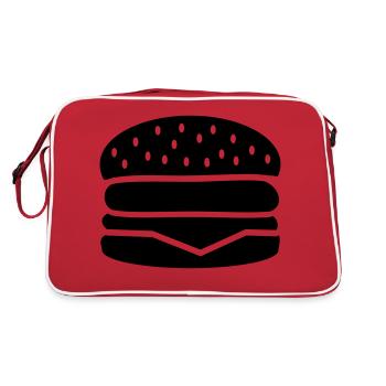 Burger - Retro Tasche - Rot/Weiß - Hinten