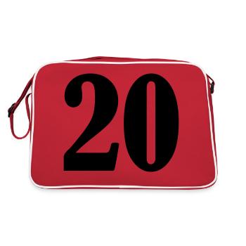 20 - Retro Bag - red/white - Back