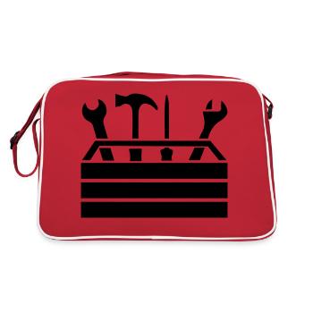 Boîte à outils de l’atelier 1 - Sac Retro - rouge/blanc - Dos