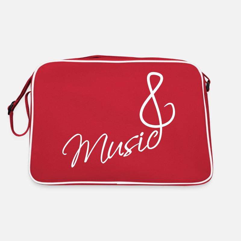 Clé de musique note mélodie note de musique audio Sac Retro