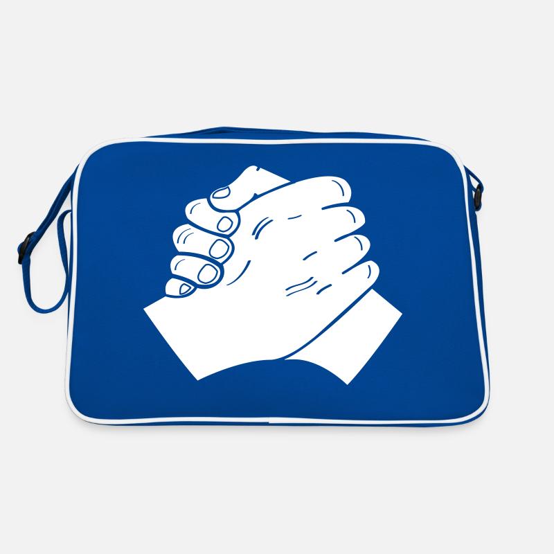 händeschlag 01 Retro Tasche