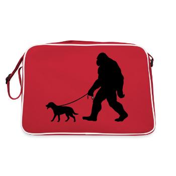 Bigfoot's Best Friend: - Retro Bag - red/white - Back