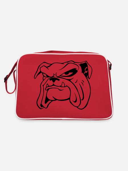 pet dog - Retro Bag - red/white - Back