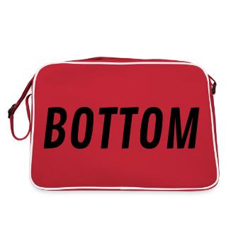 Bottom Geschenke - Retro Tasche - Rot/Weiß - Hinten