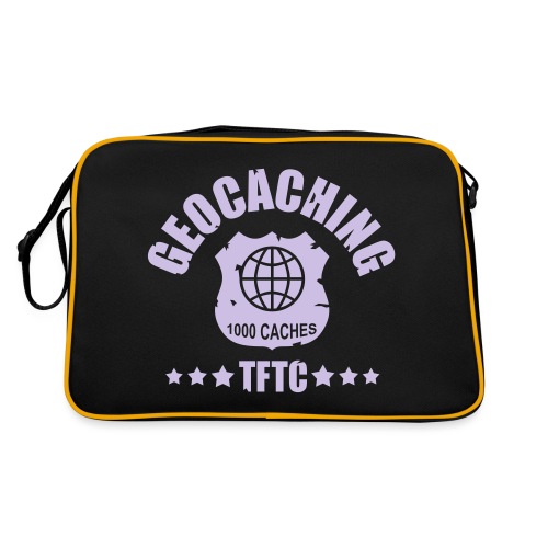 geocaching - 1000 caches - TFTC / 1 color - Retro Tasche