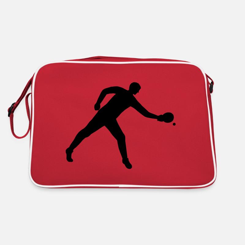 Tischtennis dynamisch Retro Tasche