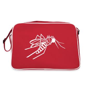 Mosquito mosquito lance fly insect gift - Retro Bag - red/white - Back