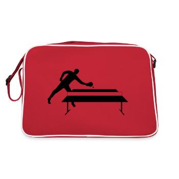 Table tennis player - Retro Bag - red/white - Back