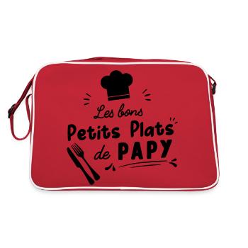 bon petit plat de papy - Sac Retro - rouge/blanc - Dos