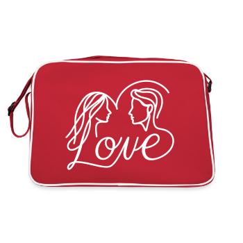 Love - Retro Bag - red/white - Back