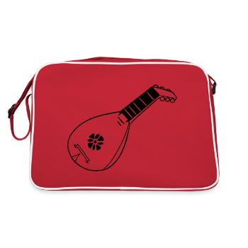 A Bards Weapon - the Lute - Retro Bag - red/white - Back