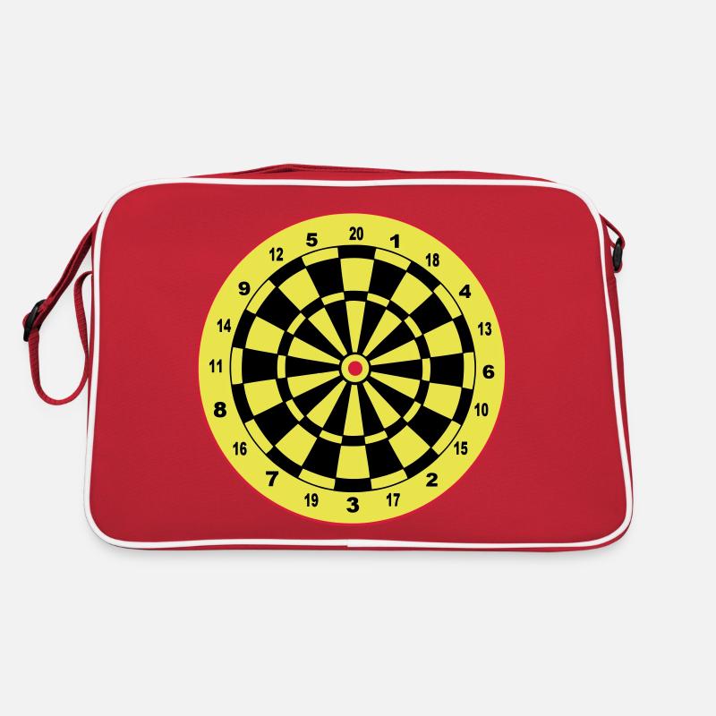 Darts, darts, darts, stickers, dartboard Retro Bag