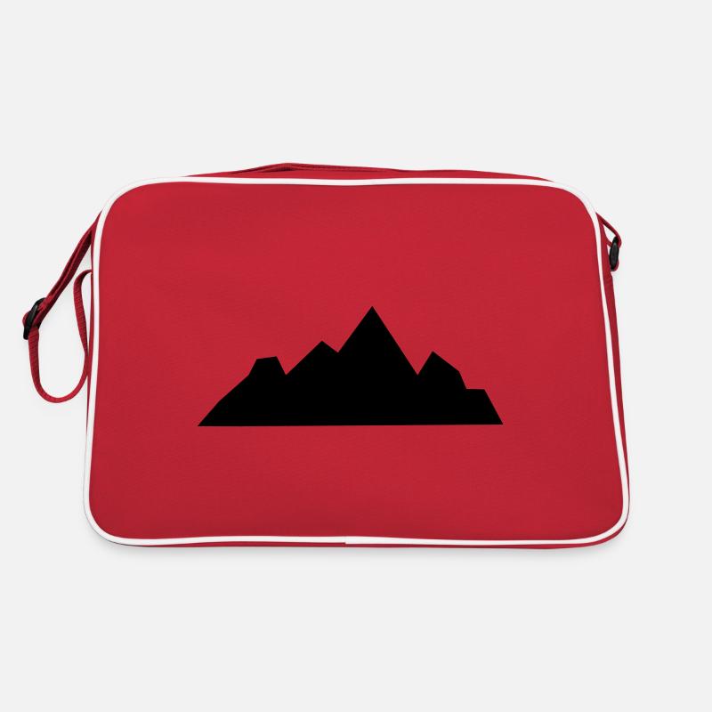Berge Berg Gebirge Mountain 08 Zeichenfläche 9 Retro Tasche