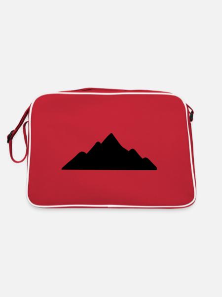 Montagnes Montagnes Montagnes 05 - Sac Retro - rouge/blanc - Dos