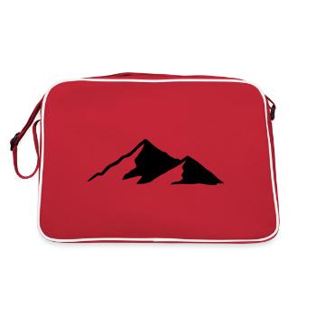 Montagnes Montagnes Montagnes 04 - Sac Retro - rouge/blanc - Dos