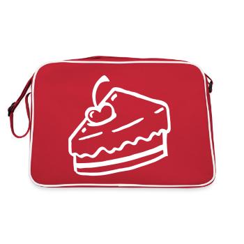 Tarte au gâteau d'anniversaire - gâteau d'anniversaire - cadeau - Sac Retro - rouge/blanc - Dos